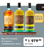 Singleton Buy All 3 Variants & Receive A Complimentary Stand-Per Stand
