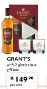 Grants With 2 Glasses In A Gift Box-Per Unit