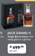 Jack Daniel's Single barrel Select With Nosing Glass In A Gift Box-Per Unit