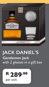 Jack Daniel's Gentlemen Jack With 2 Glasses In A Gift Box-Per Unit