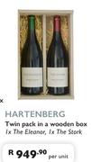 Hartenberg Twin Pack In A Wooden Box 1 x The Eleanor, 1 x The Stork-Per Unit
