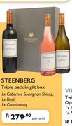 Steenberg Triple Pack In Gift Box 1xCabernet Sauvignon Shiraz,1xRose,1xChardonnay-Per Unit