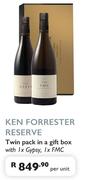Ken Forrester Reserve Twin Pack In A Gift Box With 1 x Gypsy, 1 x FMC-Per Unit