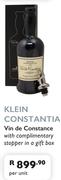 Klein Constantia Vin De Constance With Complimentary Stopper In A Gift Box-Per Unit