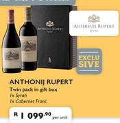 Anthonij Rupert Twin Pack In Gift Box 1 x Syrah, 1 x Cabernet Franc-Per Unit