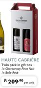 Haute Cabriere Twin Pack In Gift Box 1 x Chardonnay Pinot Noir, 1 x Belle Rose-Per Unit