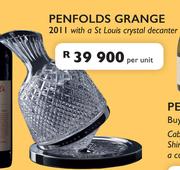 Penfolds Grange 2011 With A St Louis Crystal Decanter-Per Unit