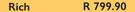 Veuve Clicquot Rich-Per Unit