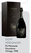 Dom Perignon P2 Plenitude Deuxieme Vintage 1998-6 Per Case