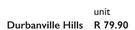 Durbanville Hills-Per Unit