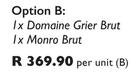 Villiera Twin Pack In Gift Box 1 x Domaine Grier Brut, 1 x Monro Brut-Per Unit