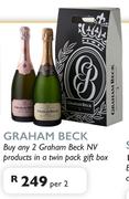 Graham Beck Buy Any 2 Graham Beck NV Products In A Twin Pack Gift Box-Per 2
