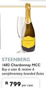 Steenberg 1682 Chardonnay MCC Buy A Case & Receive 6 Complimentary Branded Flutes-Per Case