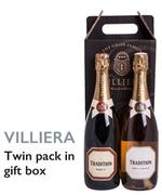 Villiera Twin Pack In Gift Box 1 x Tradition Brut, 1 x Tradition Brut Rose-Per Unit