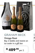 Graham Beck Vintage Rose Buy 2 Bottles & Receive An Ice Cooler In A Gift Box-Per 2