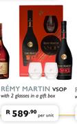 Remy Martin VSOP With 2 Glasses In A Gift Box-Per Unit