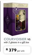 Courvoisier VS With 2 Glasses In A Gift Box-Per Unit