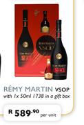 Remy Martin VSOP With 1 x 50ml 1738 In A Gift Box-Per Unit