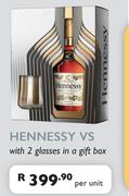 Hennessy VS With 2 Glasses In A Gift Box-Per Unit