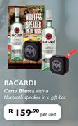 Bacardi Carta Blanca With A Bluetooth Speaker In A Gift Box-Per Unit