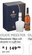 Oude Meester Souverein 18yo With Decanter In A Gift Box-Per Unit