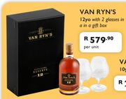 Van Ryn's 12yo With 2 Glasses In A Gift Box-Per Unit