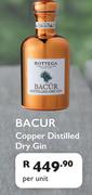 Bacur Copper Distilled Dry Gin-Per Unit