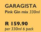 Garagista Pink Gin Mix-6 x 330ml Per Pack