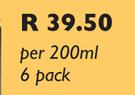 Fitch & Leeds-6 x 200ml Per Pack