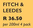 Fitch & Leedes-4 x 200ml Per Pack