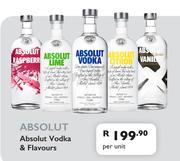 Absolut Vodka & Flavours-Per Unit