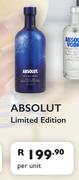 Absolut Limited Edition-Per Unit