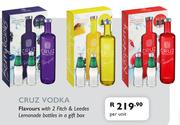 Cruz Vodka Flavours With 2 Fitch & Leedes Lemonade Bottles In A Gift Box-Per Unit