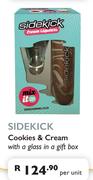 Sidekick Cookies & Cream With A Glass In A Gift Box-Per Unit