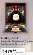 Don Julio Reposado Twquilla With 2 Glasses In A day Of The Dead Pack-Per Unit
