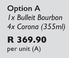 Bulleit Boilermaker-355ml Per Unit