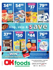 OK Foods Gauteng, Mpumalanga, Limpopo : Hop, Skip & Save (20 March - 07 April 2024)
