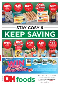 OK Foods Gauteng, Mpumalanga & Limpopo : Stay Cosy & Keep Saving (25 June - 06 July 2025)