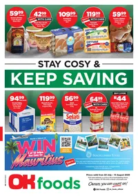 OK Foods Gauteng, Mpumalanga & Limpopo : Stay Cosy & Keep Saving (23 July - 10 August 2025)