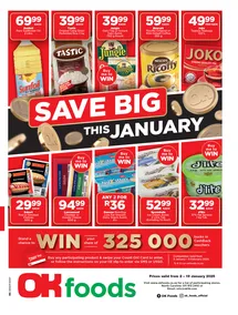 OK Foods Gauteng, Mpumalanga & Limpopo : Save Big This January (02 January - 19 January 2025)