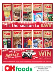 OK Foods Gauteng, Mpumalanga & Limpopo : 'Tis The Season To Save (25 November - 08 December 2024)