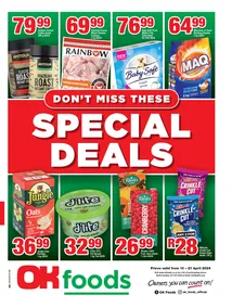 OK Foods Gauteng, Mpumalanga, Limpopo : Don't Miss These Special Deals (10 April - 21 April 2024)