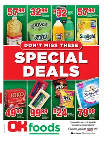 OK Foods Gauteng, Mpumalanga, Limpopo : Don't Miss These Special Deals (08 May - 19 May 2024)