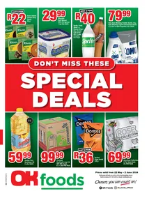 OK Foods Gauteng, Mpumalanga, Limpopo : Don't Miss These Days Special Deals (22 May - 02 June 2024)