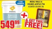 Medal Walls Ceilings Acrylic PVA-20Ltr