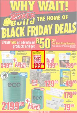 Boxer Super Store Eastern Cape : Build Black Friday Deals (08 November - 24 November 2021), page 1
