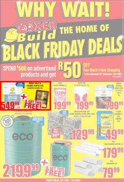 Boxer Super Store Eastern Cape : Build Black Friday Deals (08 November - 24 November 2021), page 1