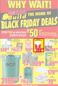 Boxer Super Store Eastern Cape : Build Black Friday Deals (08 November - 24 November 2021), page 1