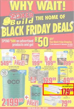 Boxer Super Store Eastern Cape : Build Black Friday Deals (08 November - 24 November 2021), page 1