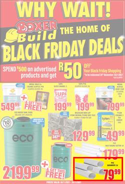 Boxer Super Store Eastern Cape : Build Black Friday Deals (08 November - 24 November 2021), page 1